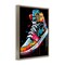 Stupell Industries Graffiti Sneaker on Black Floating Frame, design by Creative Studio